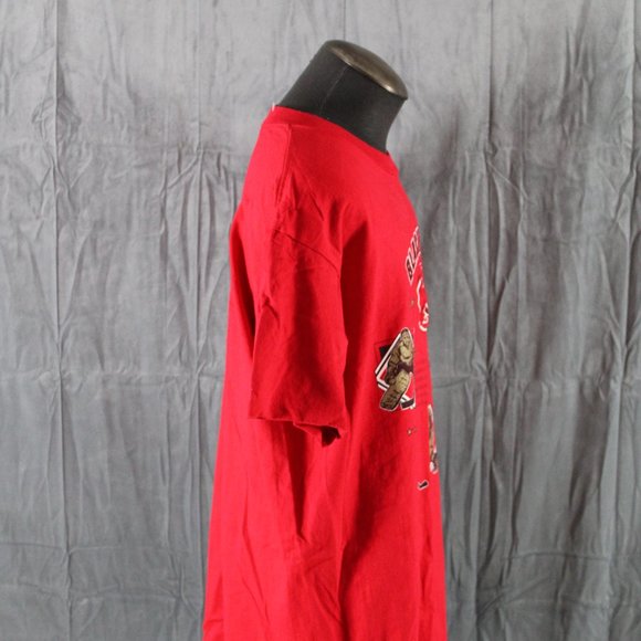 Chicago Blackhawks Shirt (VTG) - Cotton Crest and Team Story Nutmeg - Men's XL - Picture 6 of 8